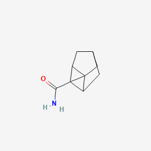 molecular formula C9H11NO B12572742 Tetracyclo[3.2.1.0~1,3~.0~2,7~]octane-2-carboxamide CAS No. 412034-89-0