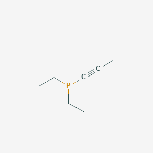 molecular formula C8H15P B12572746 Phosphine, 1-butynyldiethyl- CAS No. 194038-21-6
