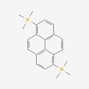 molecular formula C22H26Si2 B12572755 1,6-Bis(trimethylsilyl)pyrene CAS No. 205810-27-1