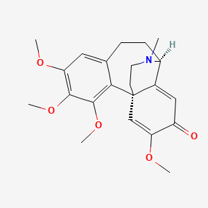 molecular formula C22H27NO5 B1257278 O-methylandrocymbine 