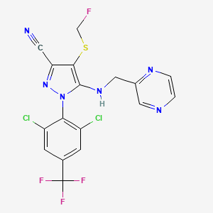 molecular formula C17H10Cl2F4N6S B1257280 Pyrafluprole CAS No. 315208-17-4