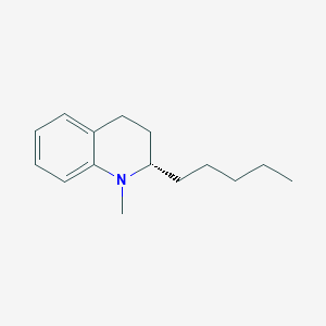 molecular formula C15H23N B1257282 (2S)-1-Methyl-2-pentyl-1,2,3,4-tetrahydroquinoline CAS No. 833453-93-3