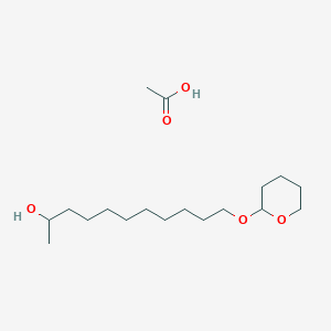 molecular formula C18H36O5 B12572828 Acetic acid--11-[(oxan-2-yl)oxy]undecan-2-ol (1/1) CAS No. 189008-28-4