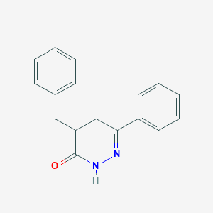 molecular formula C17H16N2O B12572843 4-Benzyl-6-phenyl-4,5-dihydropyridazin-3(2H)-one CAS No. 202800-65-5