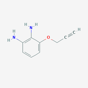molecular formula C9H10N2O B125729 3-Prop-2-ynoxybenzene-1,2-diamine CAS No. 146843-06-3