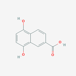 molecular formula C11H8O4 B1257293 1,4-Dihydroxy-6-naphthoic acid 