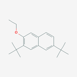 molecular formula C20H28O B12572979 3,6-Di-tert-butyl-2-ethoxynaphthalene CAS No. 194027-38-8