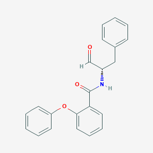 molecular formula C22H19NO3 B12572988 N-[(2S)-1-oxo-3-phenylpropan-2-yl]-2-phenoxybenzamide CAS No. 186030-93-3