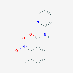 molecular formula C13H11N3O3 B12573035 3-Methyl-2-nitro-N-(2-pyridinyl)benzamide CAS No. 600128-25-4