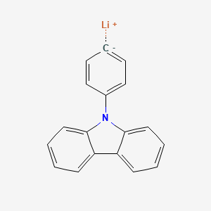 molecular formula C18H12LiN B12573039 lithium;9-phenylcarbazole CAS No. 189878-22-6