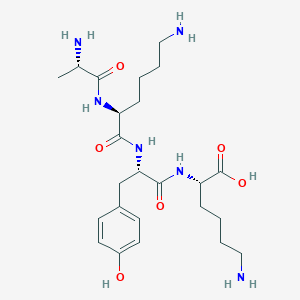 molecular formula C24H40N6O6 B12573065 L-Alanyl-L-lysyl-L-tyrosyl-L-lysine CAS No. 599197-89-4