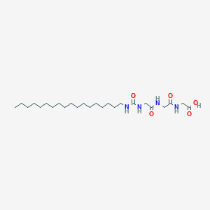 molecular formula C25H48N4O5 B12573069 N-(Octadecylcarbamoyl)glycylglycylglycine CAS No. 193543-11-2