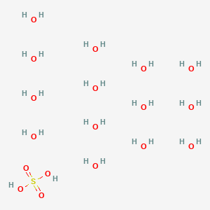 molecular formula H30O18S B12573091 Sulfuric acid;tetradecahydrate CAS No. 642485-93-6
