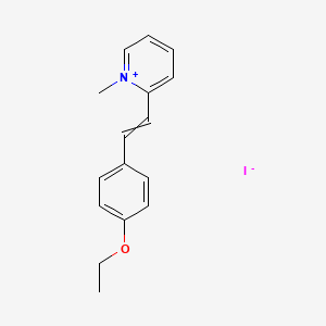 molecular formula C16H18INO B12573134 2-[2-(4-Ethoxyphenyl)ethenyl]-1-methylpyridin-1-ium iodide CAS No. 198704-94-8