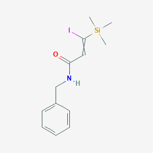 molecular formula C13H18INOSi B12573157 N-Benzyl-3-iodo-3-(trimethylsilyl)prop-2-enamide CAS No. 601521-89-5
