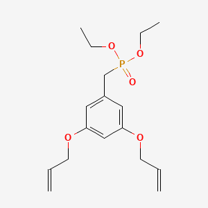 molecular formula C17H25O5P B12573174 Diethyl ({3,5-bis[(prop-2-en-1-yl)oxy]phenyl}methyl)phosphonate CAS No. 292054-04-7