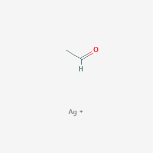 molecular formula C2H4AgO+ B12573236 Silver;acetaldehyde CAS No. 189503-17-1
