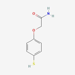 molecular formula C8H9NO2S B12573261 2-(4-Sulfanylphenoxy)acetamide CAS No. 203246-66-6