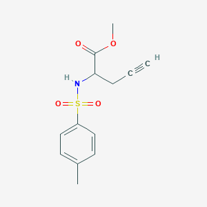 molecular formula C13H15NO4S B12573262 Methyl 2-[(4-methylbenzene-1-sulfonyl)amino]pent-4-ynoate CAS No. 191215-76-6