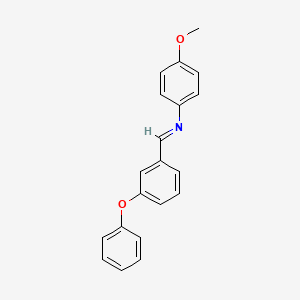 molecular formula C20H17NO2 B12573278 (E)-N-(4-Methoxyphenyl)-1-(3-phenoxyphenyl)methanimine CAS No. 285561-79-7
