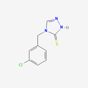 molecular formula C9H8ClN3S B12573290 4-[(3-Chlorophenyl)methyl]-2,4-dihydro-3H-1,2,4-triazole-3-thione CAS No. 642462-46-2
