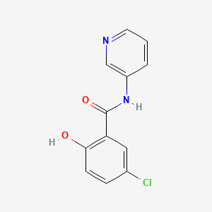 molecular formula C12H9ClN2O2 B12573302 5-chloro-2-hydroxy-N-pyridin-3-ylbenzamide CAS No. 634185-52-7