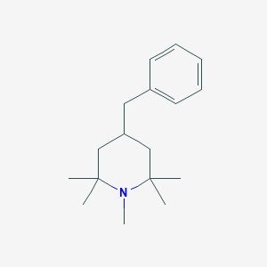 molecular formula C17H27N B12573304 4-Benzyl-1,2,2,6,6-pentamethylpiperidine CAS No. 189139-26-2
