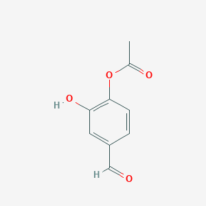 molecular formula C9H8O4 B12573305 4-Formyl-2-hydroxyphenyl acetate CAS No. 624743-20-0