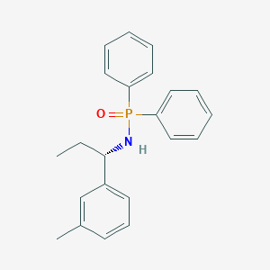 molecular formula C22H24NOP B12573339 Phosphinic amide, N-[(1S)-1-(3-methylphenyl)propyl]-P,P-diphenyl- CAS No. 305831-73-6