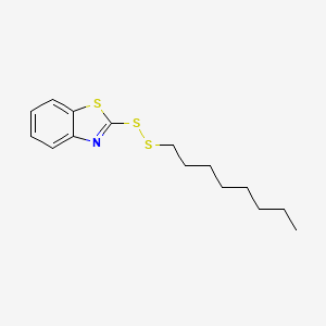 molecular formula C15H21NS3 B12573363 2-(Octyldisulfanyl)-1,3-benzothiazole CAS No. 192704-35-1