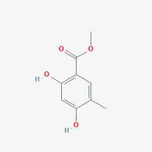 molecular formula C9H10O4 B1257337 Methyl 2,4-dihydroxy-5-methylbenzoate 