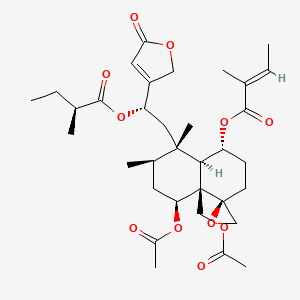 molecular formula C34H48O11 B1257338 Ajugamarin G1 