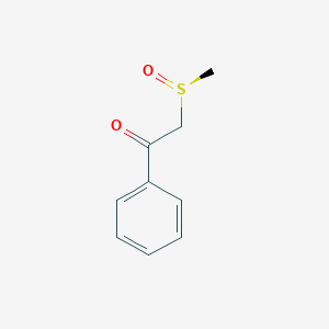 molecular formula C9H10O2S B12573383 Ethanone, 2-[(S)-methylsulfinyl]-1-phenyl- CAS No. 185547-96-0