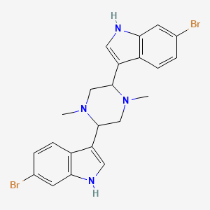 molecular formula C22H22Br2N4 B1257339 Dragmacidin B 