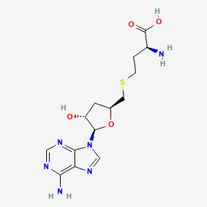 molecular formula C14H20N6O4S B1257343 S-3'-Deoxyadenosylhomocysteine CAS No. 55197-15-4