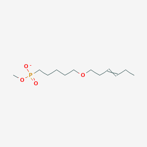 molecular formula C12H24O4P- B12573470 Methyl {5-[(hex-3-en-1-yl)oxy]pentyl}phosphonate CAS No. 502495-00-3