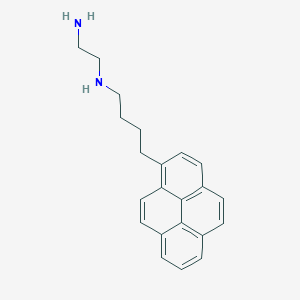 molecular formula C22H24N2 B12573518 N~1~-[4-(Pyren-1-yl)butyl]ethane-1,2-diamine CAS No. 185213-50-7