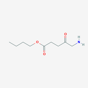 molecular formula C9H17NO3 B12573533 Pentanoic acid, 5-amino-4-oxo-, butyl ester CAS No. 186410-01-5