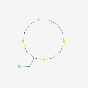 molecular formula C10H19ClS4 B12573565 5-(Chloromethyl)-1,4,7,10-tetrathiacyclotridecane CAS No. 198056-90-5