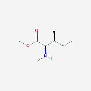 molecular formula C8H17NO2 B12573569 Methyl N-methyl-D-alloisoleucinate CAS No. 610800-54-9