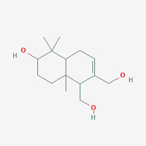 molecular formula C15H26O3 B1257358 (3beta,9beta)-7-Drimene-3,11,12-triol CAS No. 101470-79-5