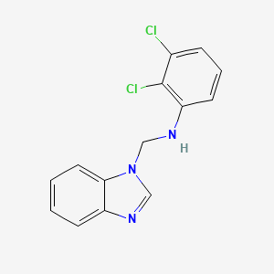 molecular formula C14H11Cl2N3 B12573582 N-[(1H-Benzimidazol-1-yl)methyl]-2,3-dichloroaniline CAS No. 354548-81-5