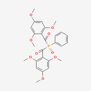 molecular formula C26H27O9P B12573595 (Phenylphosphoryl)bis[(2,4,6-trimethoxyphenyl)methanone] CAS No. 573991-48-7