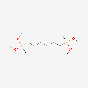 molecular formula C12H30O4Si2 B12573623 1,6-Bis(methyldimethoxysilyl)hexane CAS No. 191917-78-9