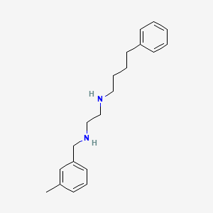 molecular formula C20H28N2 B12573635 N~1~-[(3-Methylphenyl)methyl]-N~2~-(4-phenylbutyl)ethane-1,2-diamine CAS No. 627520-56-3