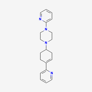 molecular formula C20H24N4 B1257364 1-Pyridin-2-yl-4-(4-pyridin-2-yl-cyclohex-3-enyl)-piperazine 
