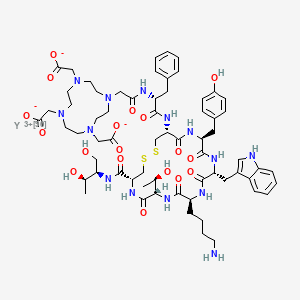 molecular formula C65H89N14O18S2Y B1257370 Edotreotide yttrium Y-90 CAS No. 322407-70-5