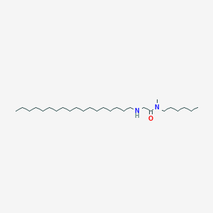 molecular formula C27H56N2O B12573722 N-Hexyl-N-methyl-N~2~-octadecylglycinamide CAS No. 603993-37-9