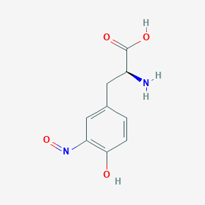 molecular formula C9H10N2O4 B12573750 3-Nitrosotyrosine CAS No. 194294-62-7