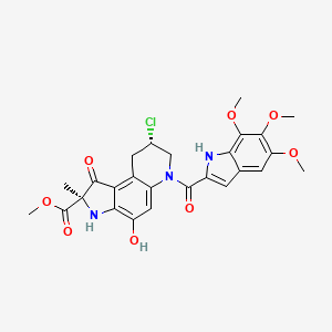 molecular formula C26H26ClN3O8 B1257376 Pyrindamycin B 